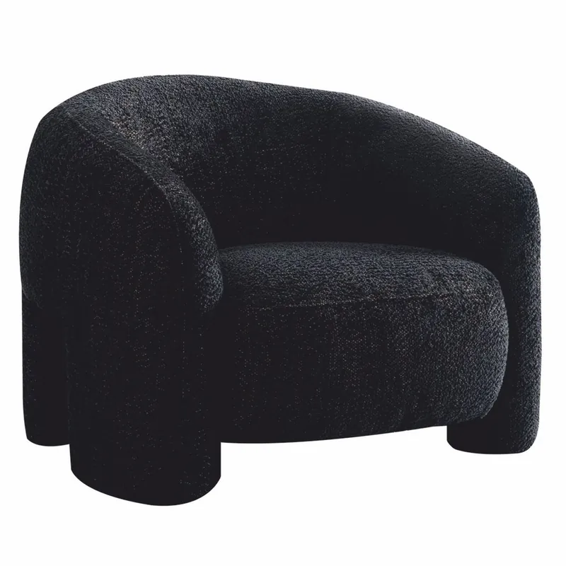 Casa Padrino Luxus Wohnzimmer & Hotel Sessel Schwarz 100 cm - Luxus Möbel Saisonangebot