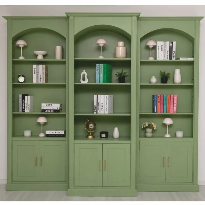 Casa Padrino Landhausstil Bücherschrank 3er Set Hellgrün - Landhausstil Möbel Expressversand