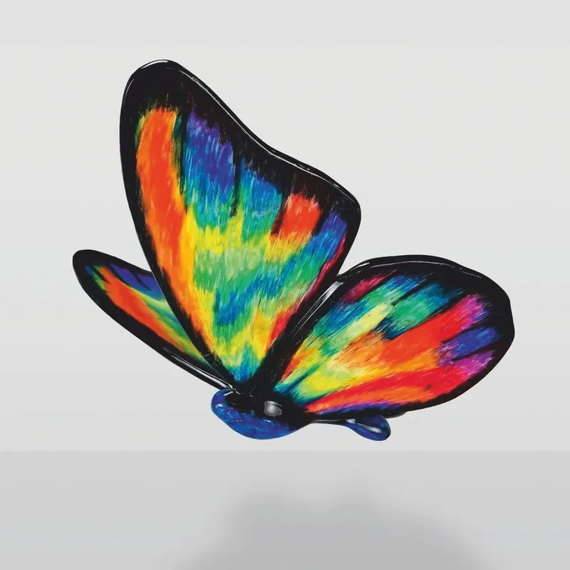 Angebot Casa Padrino Deko Skulptur Schmetterling Bunt 60 cm - Große Deko Figur