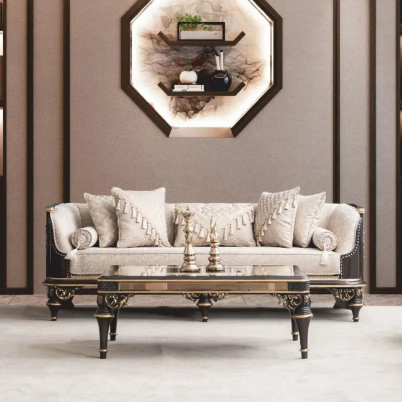 Meistverkauft Casa Padrino Luxus Barock Couchtisch Beige / Braun / Gold 120 cm - Barock Möbel