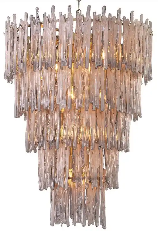 Top-Angebot Casa Padrino luxury chandelier gray / brass Ø 58 x H. 76 cm - Noble hotel & restaurant chandelier - Luxury Furniture