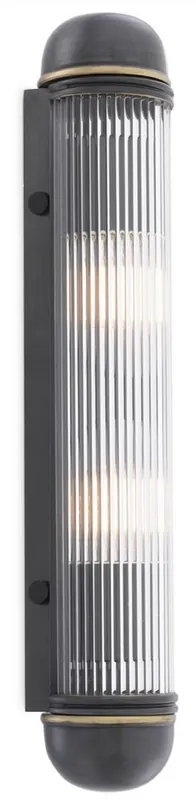 Direktkauf Casa Padrino luxury wall lamp bronze 7 x 7.5 x H. 40 cm - Elegant metal wall lamp with glass lampshade - Luxury Lights