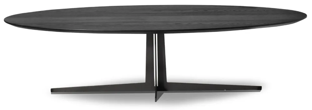 Casa Padrino luxury coffee table anthracite gray 150 x 80 x H. 38 cm - Oval living room table - Living room furniture - Luxury Quality Direkt Vom Hersteller
