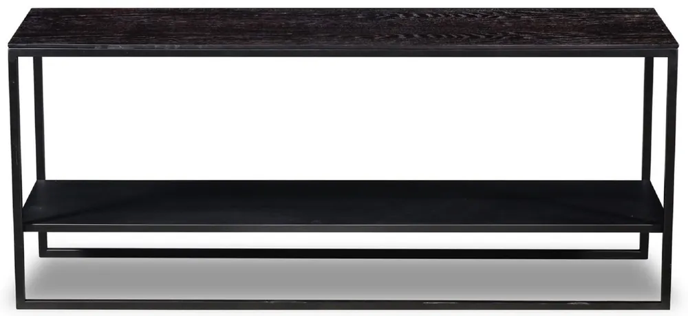 Casa Padrino luxury console anthracite gray 120 x 35 x H. 51 cm - Solid wood console table with stainless steel frame - Luxury Furniture Heißes Angebot