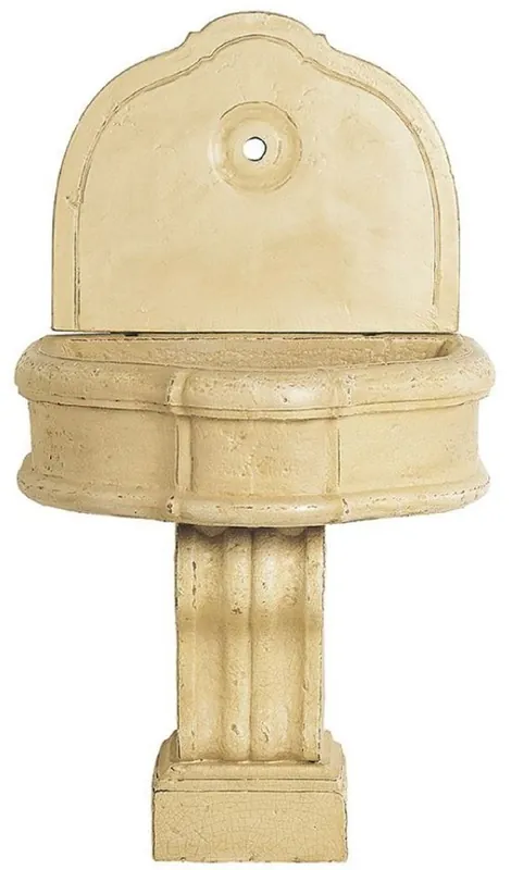 Casa Padrino Luxury Baroque Wall Fountain Beige 85 x 58.5 x H. 146 cm - Handcrafted Ceramic Fountain - Baroque Garden Fountain - Baroque Decoration Accessories Markenprodukt