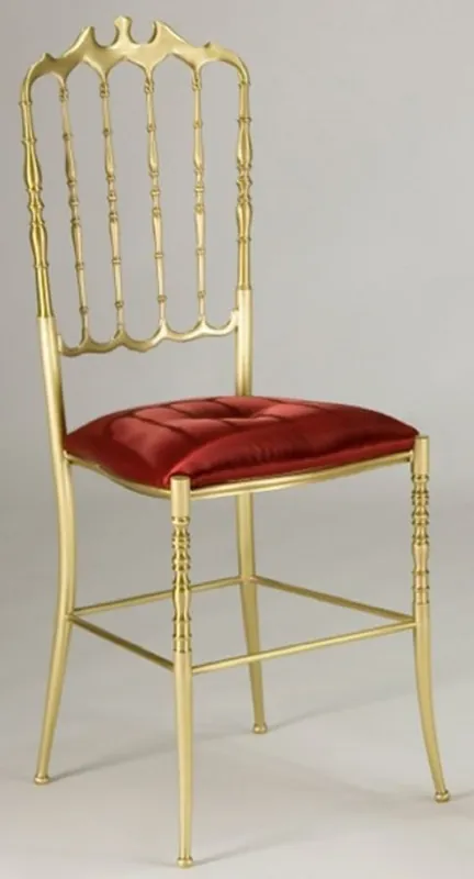 Nur Heute Casa Padrino luxury dining chair bordeaux red / gold - Noble brass kitchen chair with satin fabric - Dining room furniture - Hotel furniture - Restaurant furniture - Luxury Quality