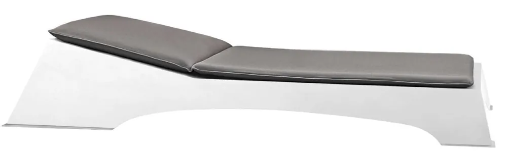 Mega-Angebot Casa Padrino luxury garden lounger matt white / dark gray 225 x 80 x H. 40 cm - Modern weatherproof lounger - Pool lounger - Garden hotel pool furniture - Luxury Quality