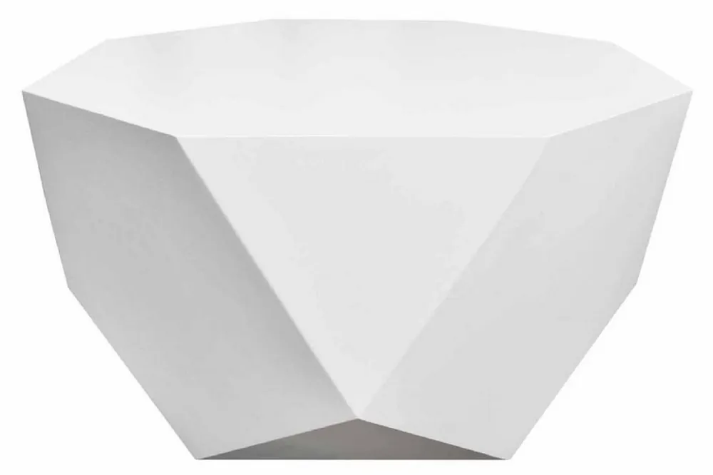 Casa Padrino Luxury Garden Table Matt White 77 x 77 x H. 46 cm - Weatherproof Coffee Table - Garden Patio Table Furniture - Luxury Collection Aktuell