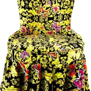 Pompöös by Casa Padrino Luxury Baroque Castle Dining Chair Butterflies & Flowers Multicolor / Black / Gold - Pompööser Baroque Chair Designed by Harald Glööckler Jetzt Kaufen