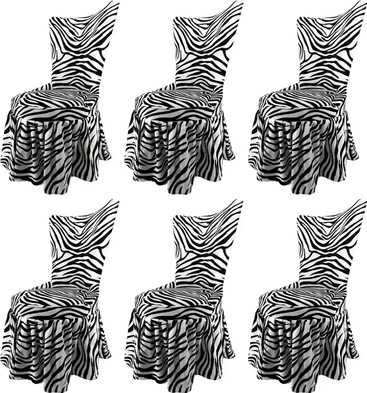 Jetzt Kaufen Pompöös by Casa Padrino Luxury Baroque Castle Dining Chairs Zebra Black / White - Pompöös Baroque Chairs designed by Harald Glööckler - 6 Dining Chairs - Baroque Furniture