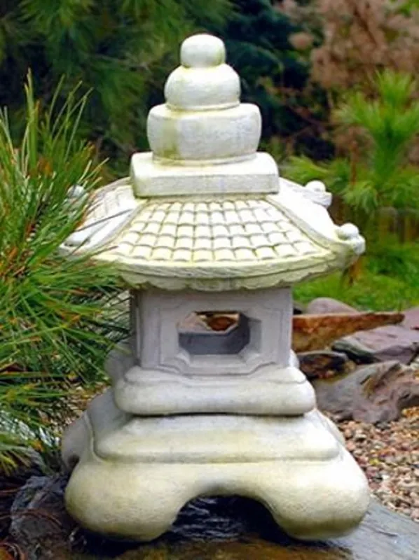 Solange Der Vorrat Reicht Casa Padrino Garden Lamp in the Asian Style White 50 x 50 x H. 60 cm - Weatherproof Garden & Patio Light - Garden Patio Paths Driveway Lighting
