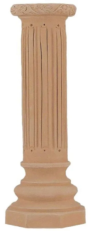 Heißes Angebot Casa Padrino Baroque Pillar Terracotta Ø 31 x H. 86 cm - Handmade Ceramic Deco Column - Baroque Garden Terrace Decoration