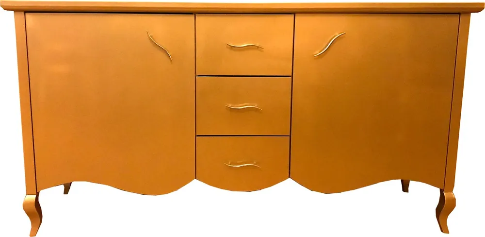 Casa Padrino baroque chest of drawers with 2 doors and 3 drawers gold 160 x 45 x H. 87 cm - Modern Baroque Sideboard - Baroque Living Room Furniture Jetzt Kaufen