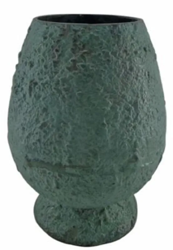 Preisreduziert Casa Padrino Deco Vase Mint Green Ø 21 x H. 29 cm - Round Aluminum Flower Vase - Deco Accessories