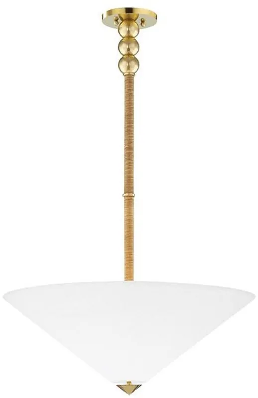 Casa Padrino luxury hanging lamp antique brass / white Ø 61 x H. 57-126 cm - Pendant lamp with round glass lampshade Top-Angebot