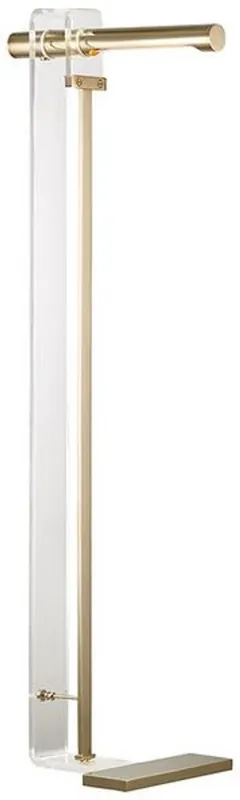 Casa Padrino designer LED floor lamp antique brass 37.5 x 25.4 x H. 111.8 cm - Modern floor lamp - Living room lamp - Luxury Quality Bestseller