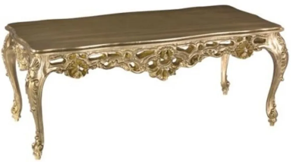 Sonderangebot Casa Padrino Luxury Baroque Coffee Table Bronze-Gold 109 x 57 x H. 44 cm - Magnificent living room table - Baroque living room furniture - Luxury Quality - Made in Italy