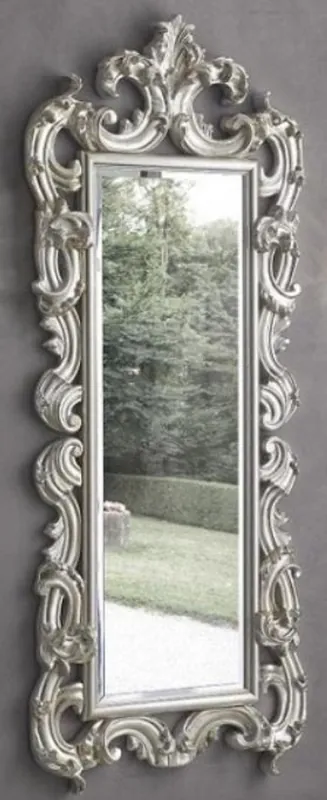 Casa Padrino luxury baroque mirror silver 86 x 8 x H. 203 cm - Baroque wardrobe mirror - Furniture in Baroque Style Highlight