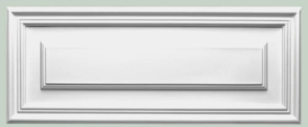 Letzte Chance Casa Padrino wall panel white 55 x 1.7 x H. 22 cm - Rectangular Panel - Deco Accessories