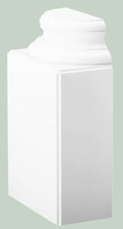 Casa Padrino baroque decorative element pillar pedestal white 35 x 17.5 x H. 57.5 cm - Ornate Wall Decoration - Baroque Decoration Preisknaller
