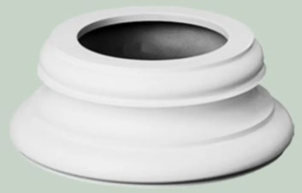 Billig Casa Padrino baroque decorative element pillar white Ø 32 x H. 12.5 cm - Round Deco Pillar Base in Baroque Style