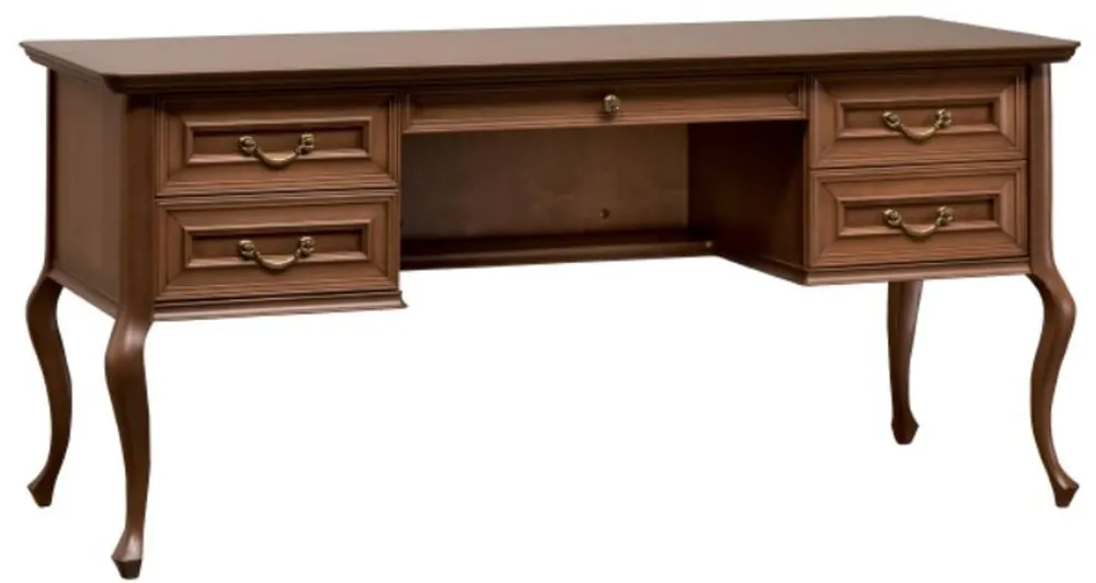 Sale Casa Padrino luxury art nouveau desk brown 163.3 x 68.4 x H. 75.6 cm - Baroque & Art Nouveau Office Furniture
