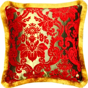 Luxury pillow Pompöös by Casa Padrino by Harald Glööckler Elegance Collection baroque pattern red / gold 50 x 50 cm - luxury pillow Top-Angebot