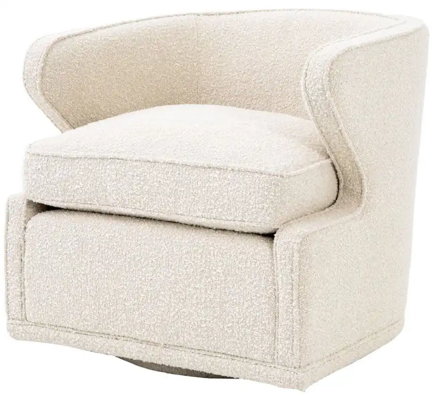Top-Preis Casa Padrino luxury swivel armchair cream 75 x 80 x H. 73 cm - Living room armchair - Luxury Quality