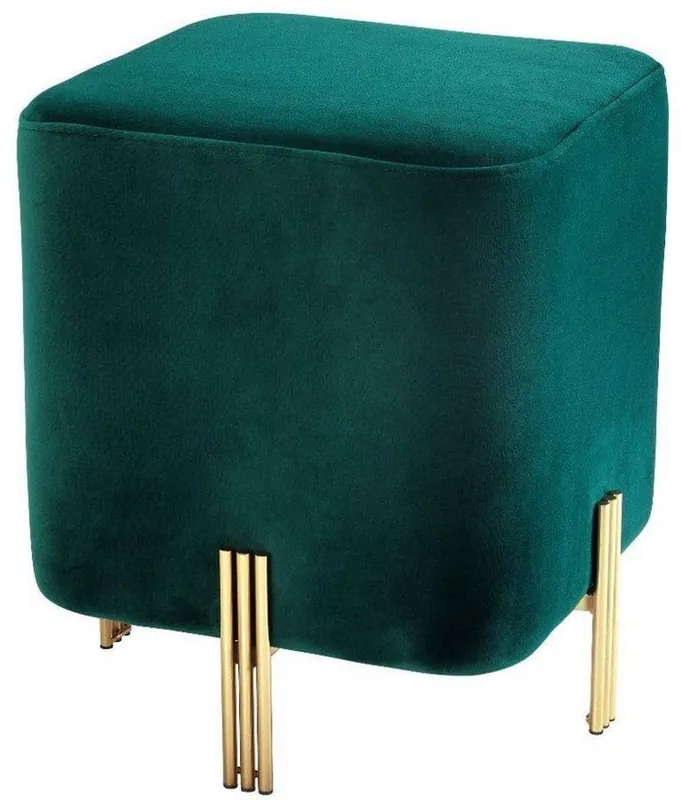 Heißes Angebot Casa Padrino luxury stool 40 x 40 x H. 45 cm - Various Colors - Noble Velvet Stool - Luxury Furniture
