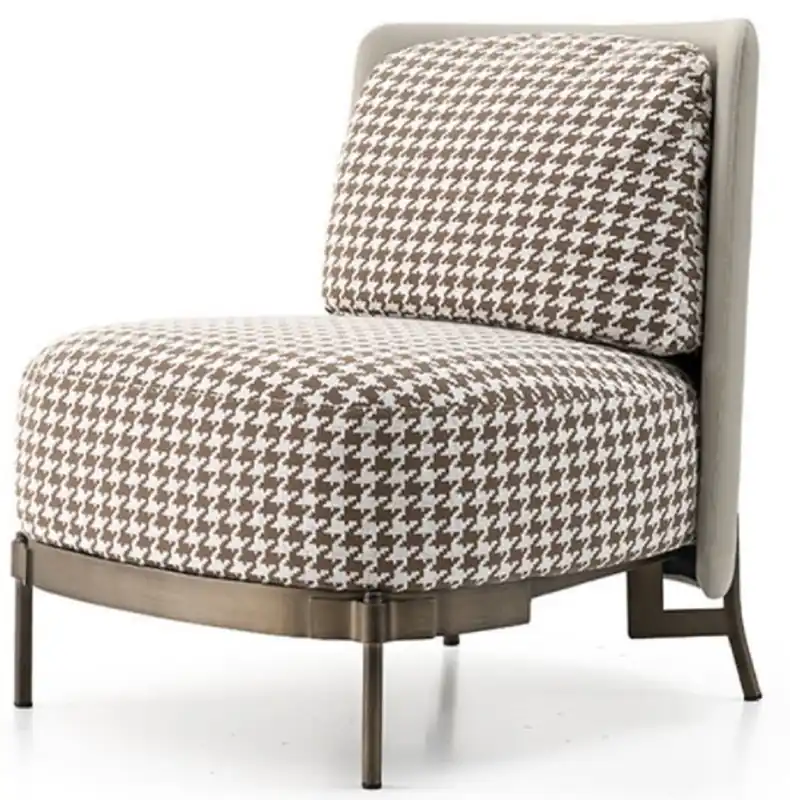 Casa Padrino luxury Art Deco armchair white / brown / bronze / gray 73 x 74 x H. 66 cm - Living Room Armchair - Luxury Furniture Abverkauf