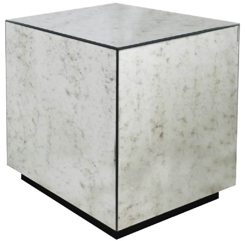Casa Padrino luxury side table 50 x 50 x H. 60 cm - Square table with antique mirror glass - Luxury Collection Neu Im Sortiment