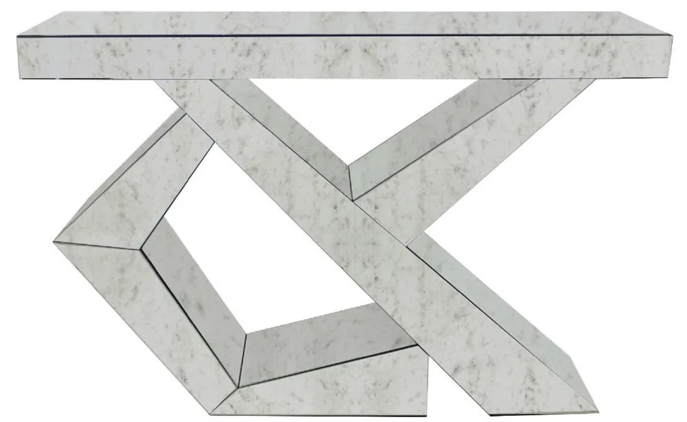 Sofort Bestellen Casa Padrino designer living room console antique mirror glass 120 x 36 x H. 81 cm - Mirrored console table - Luxury Furniture