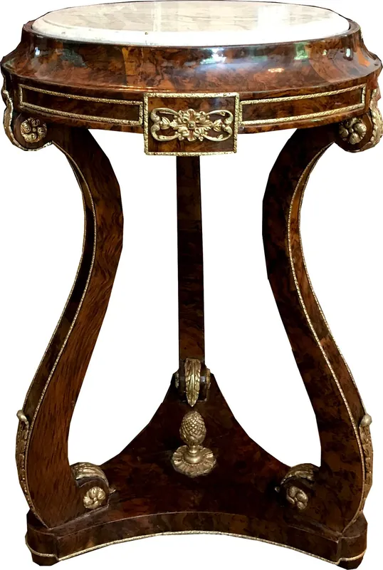 Casa Padrino baroque side table mahogany / bronze H70 x 45cm - Louis XVI antique style table - furniture Neu Im Sortiment