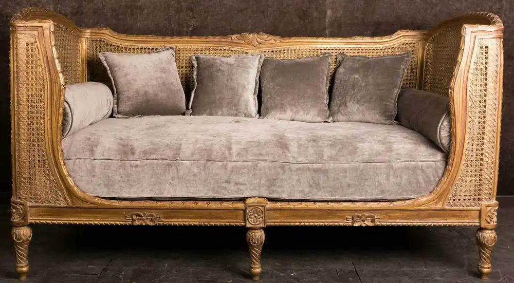 Casa Padrino luxury baroque sofa with cushions brown / taupe 187 x 89 x H. 103 cm - Handmade sofa in antique style - Living room furniture Begrenztes Angebot