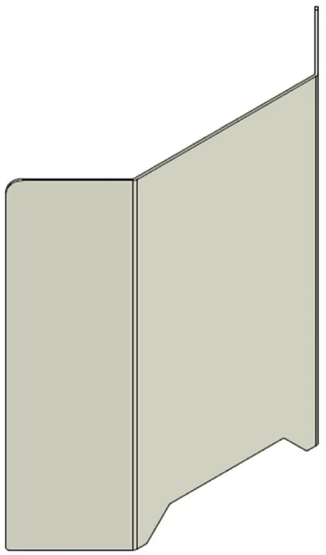 Top-Angebot Casa Padrino plastic Covid-19 partition with hatch transparent 90 x H. 70 cm - Desk Reception Counters Spit Protection Corona Safety Washer