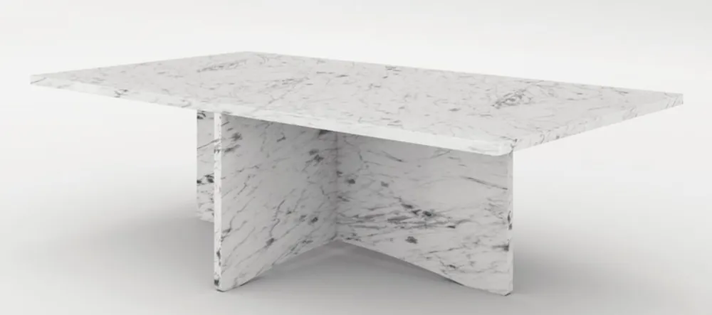 Casa Padrino luxury marble coffee table white 130 x 70 x H. 35 cm - Rectangular living room table made of high quality Spanish Carrara marble - Luxury Furniture Rabatt