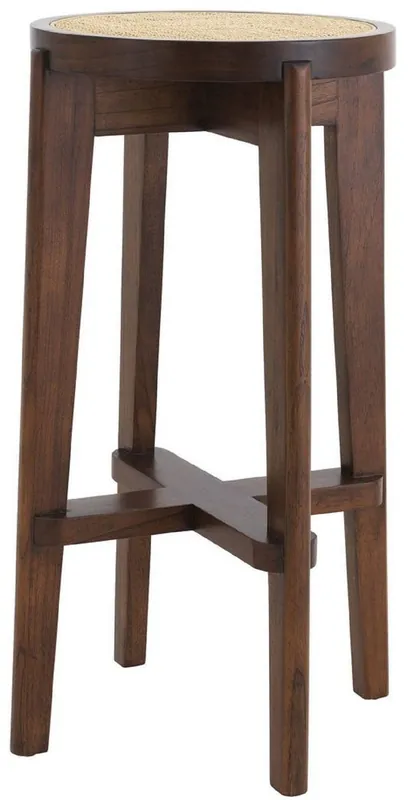 Meistverkauft Casa Padrino luxury bar stool brown / natural Ø 44 x H. 76.5 cm - Round solid wood bar stool - Bar Furniture