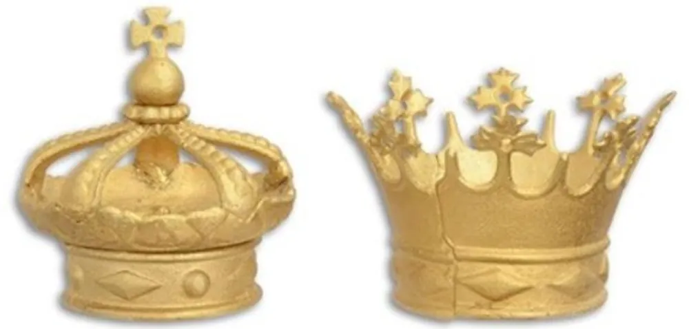 Casa Padrino baroque decoration crown set gold Ø 15.3 x H. 13 cm - Deco Accessories in Baroque Style Preisknaller