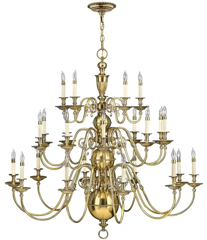 Versand Am Gleichen Tag Casa Padrino baroque brass chandelier Ø 123.2 x H. 116.8 cm - Magnificent hotel & restaurant chandelier in baroque style - Luxury Quality