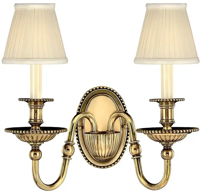 Casa Padrino baroque double brass wall lamp 34.5 x 19.5 x H. 27.5 cm - Magnificent hotel & restaurant wall lamp in baroque style - Luxury Quality Markenprodukt