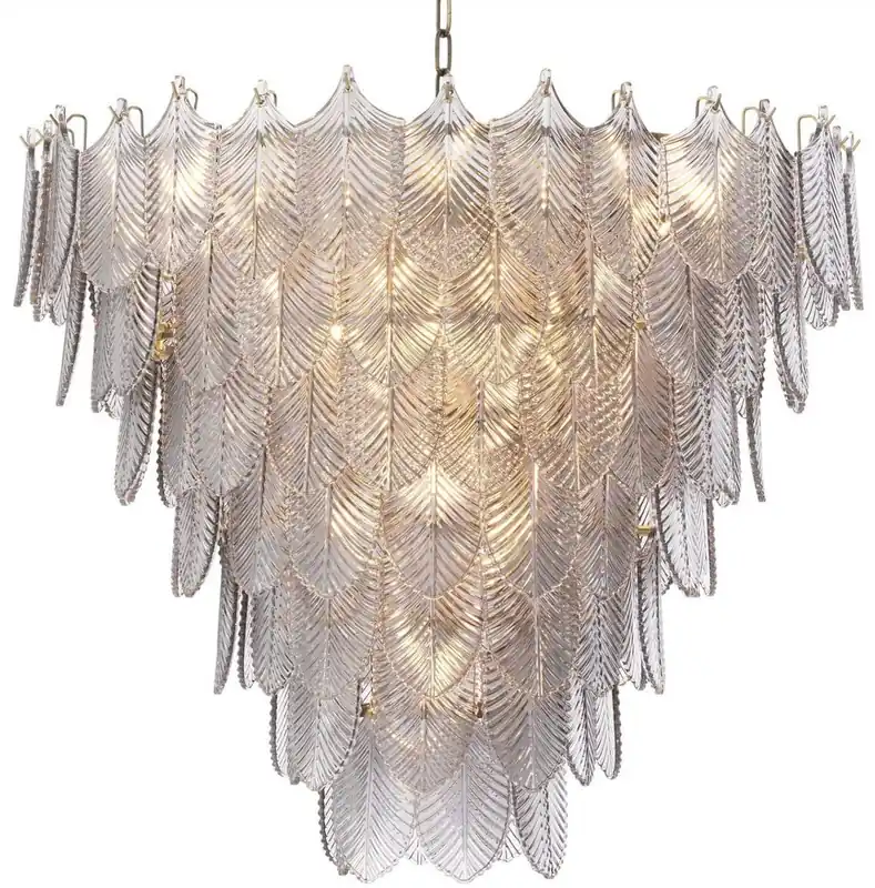 Preisknaller Casa Padrino luxury chandelier brass / gray Ø 82 x H. 69 cm - Noble hotel & restaurant chandelier - Luxury Quality