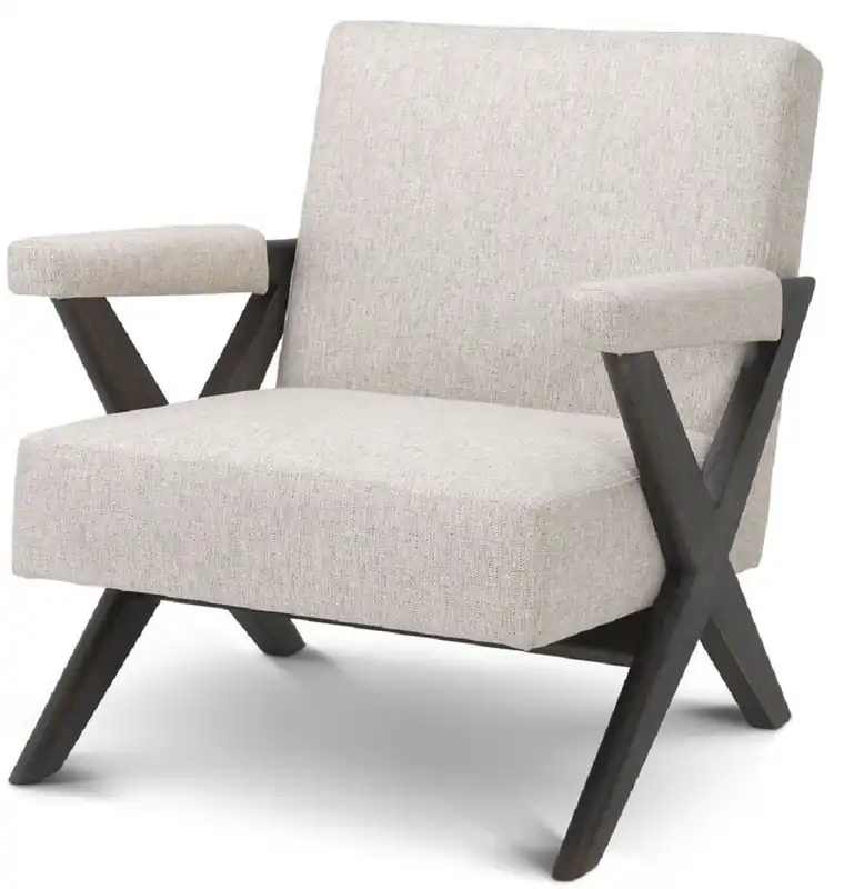 Solange Der Vorrat Reicht Casa Padrino luxury living room armchair natural / brown 75 x 82 x H. 82 cm - Living room furniture - Luxury Collection