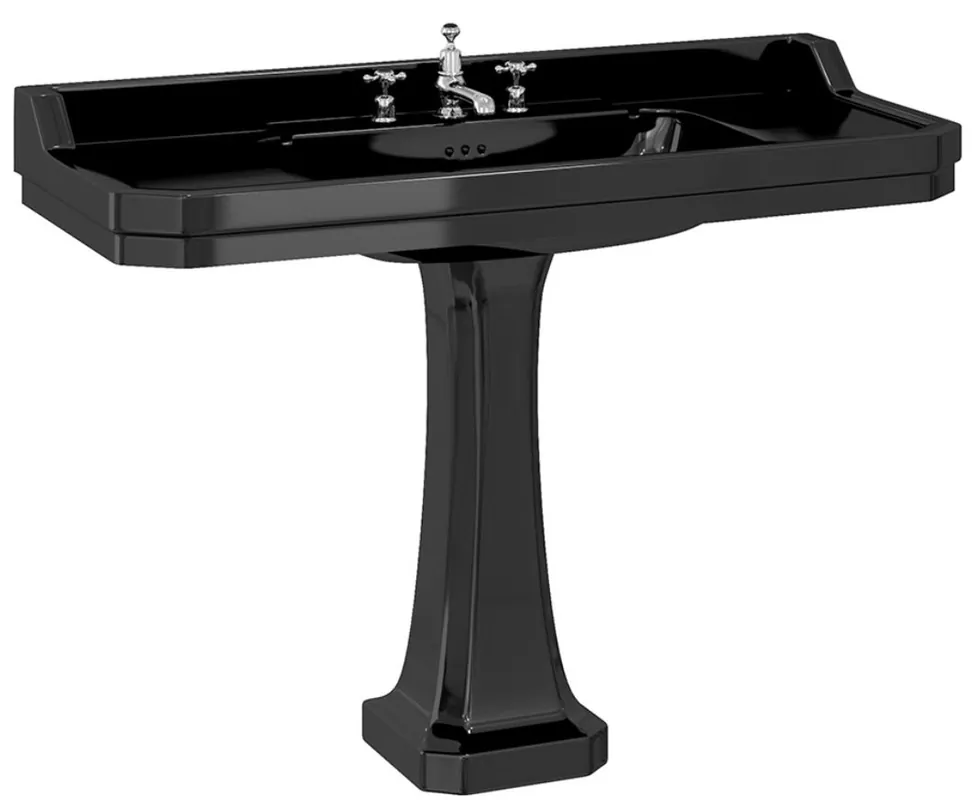 Casa Padrino Luxury Art Nouveau Washbasin 121 x 51 x H. 89.5 cm - Different Colors - Rectangular Porcelain Washbasin with Pedestal - Luxury Quality Aktuell