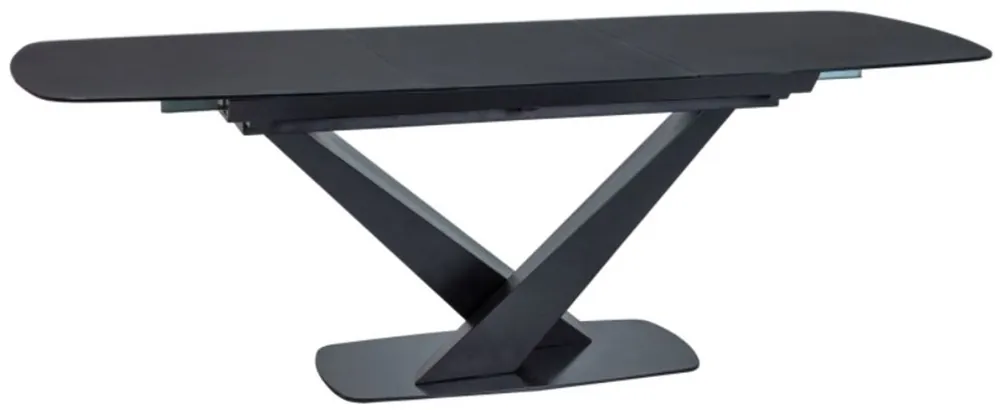 Knallerangebot Casa Padrino designer dining table with glass top 160-220 x 90 x H. 75 cm - Different Colors - Modern extendable kitchen table - Designer dining room furniture
