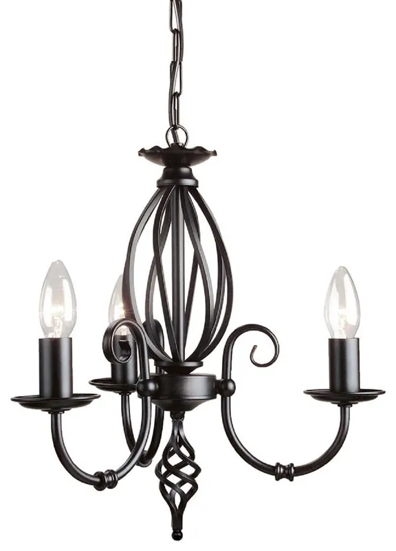 Casa Padrino baroque chandelier black Ø 36 x H. 45 cm - Elegant living room chandelier - Chandelier in baroque style Aktuell