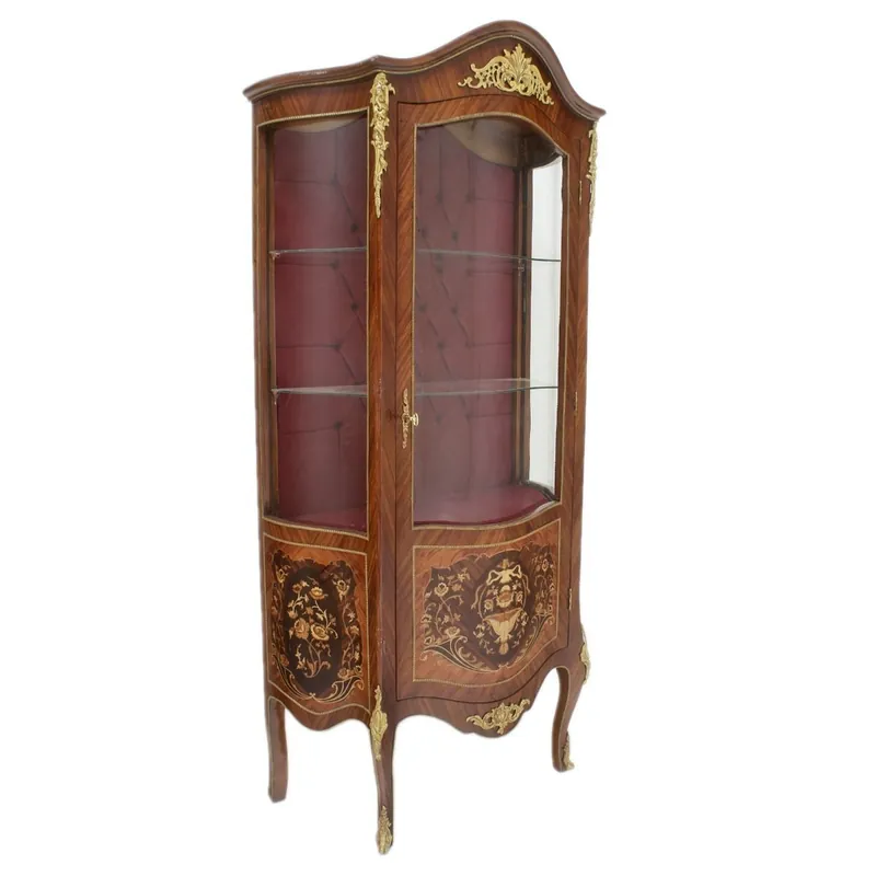Meistverkauft Casa Padrino baroque glass display cabinet 85 x H 180 cm - baroque furniture - display cabinet - living room cabinet cabinet mahogany