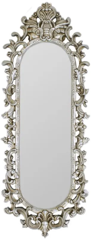 Sonderangebot Casa Padrino baroque mirror silver 40 x H. 130 cm - Magnificent wall mirror in baroque style - Antique style wardrobe mirror - Living room mirror - Baroque Furniture