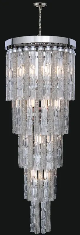 Mega-Angebot Casa Padrino luxury baroque LED chandelier silver Ø 50 x H. 80 cm - Magnificent chandelier in baroque style - Luxury Quality