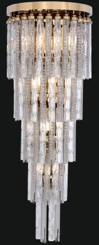 Casa Padrino luxury baroque LED wall lamp gold 30 x 30 x H. 80 cm - Wall light in baroque style - Noble & Magnificent Preis Gesenkt