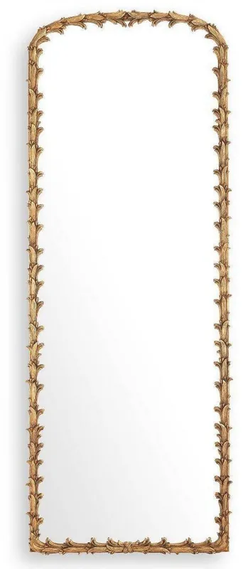 Mega-Angebot Casa Padrino luxury mirror antique gold 92.5 x 7 x H. 245.5 cm - Mahogany wall mirror - Full-length mirror - Cloakroom mirror - Luxury Collection